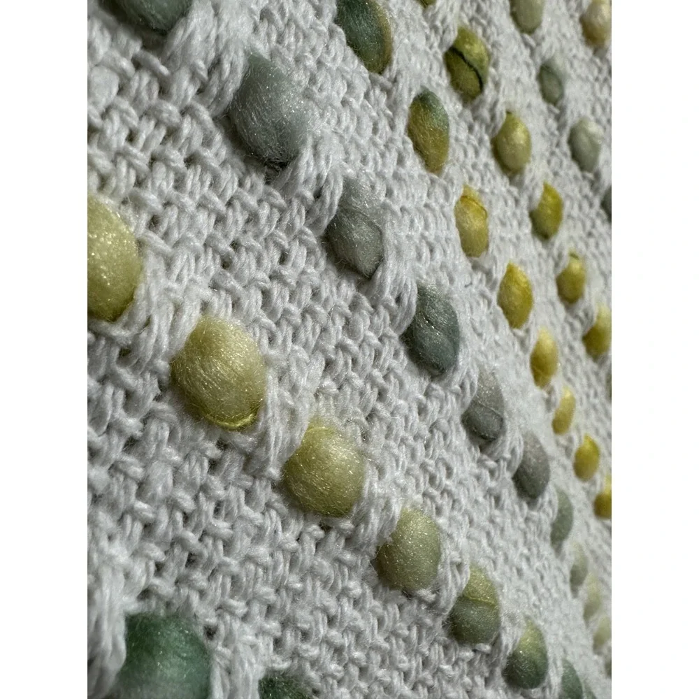 Max Studio Home Decorative‎ Throw Multicolor Textured Dotted 50